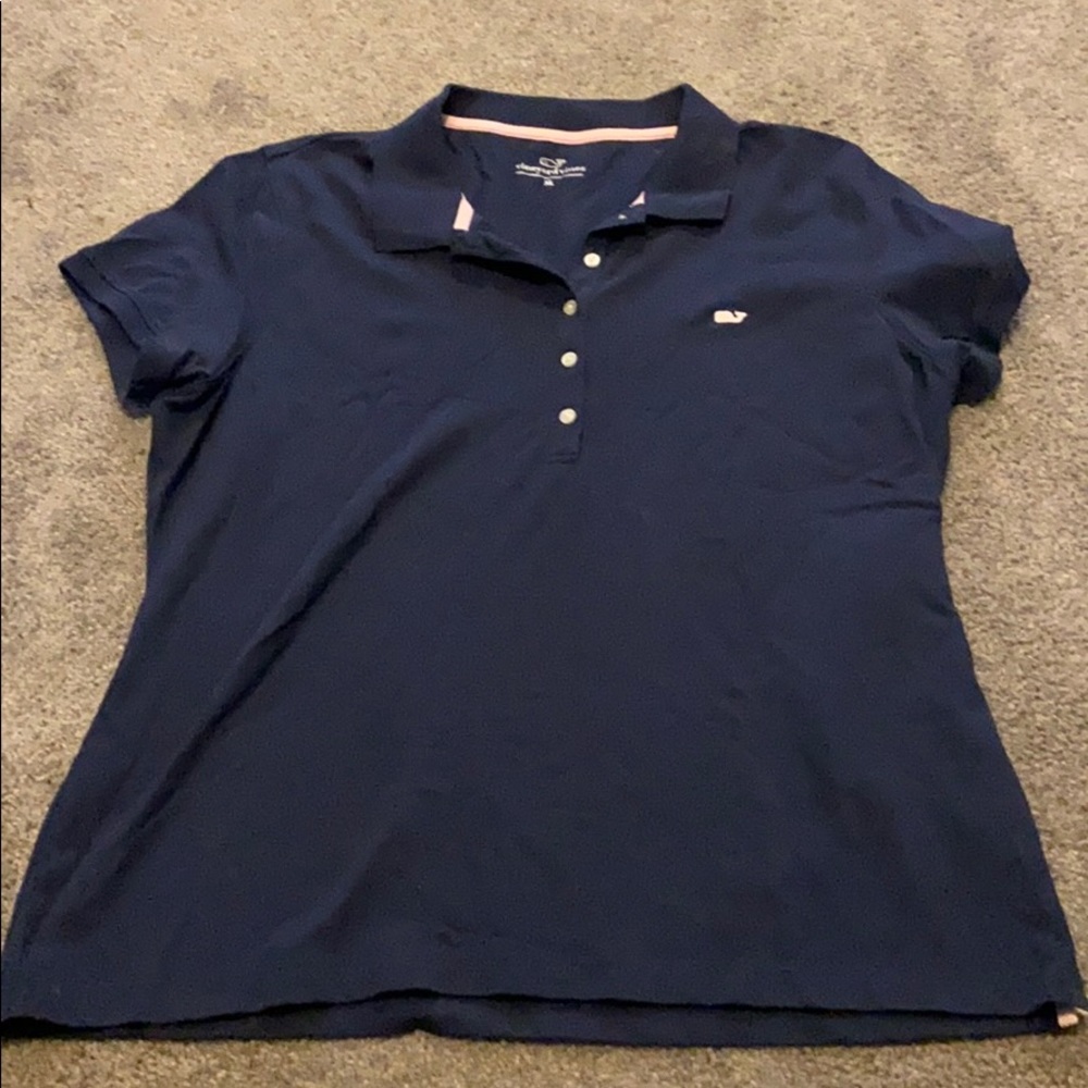 Navy vineyard vines polo